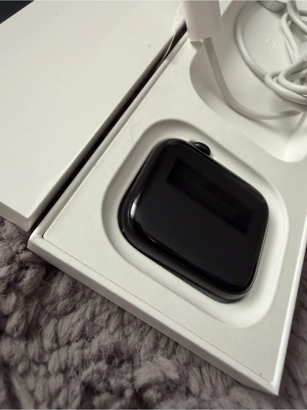 Apple Watch in Black with Black Sport Band